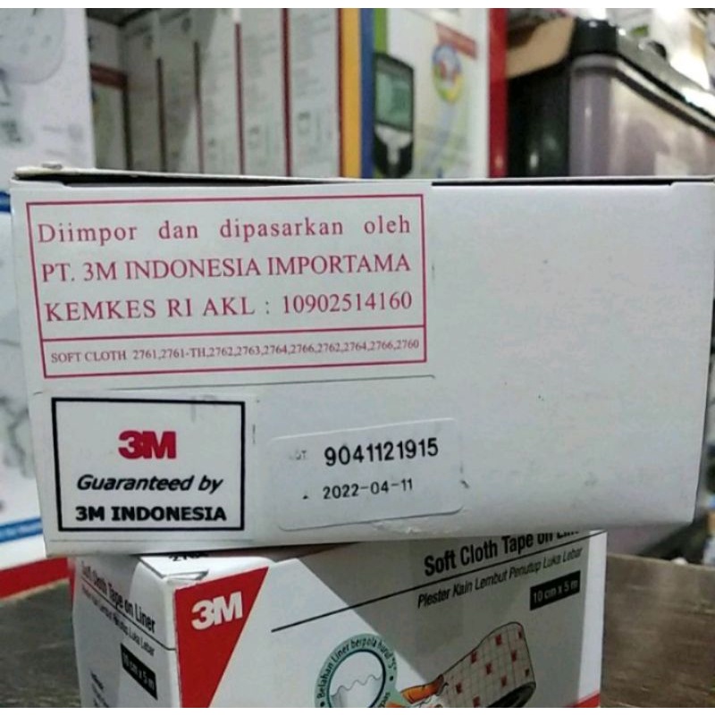 Softcloth tape on liner 10cm x 5m / plester penutup luka / Soft Cloth / Soft Cloth 3M