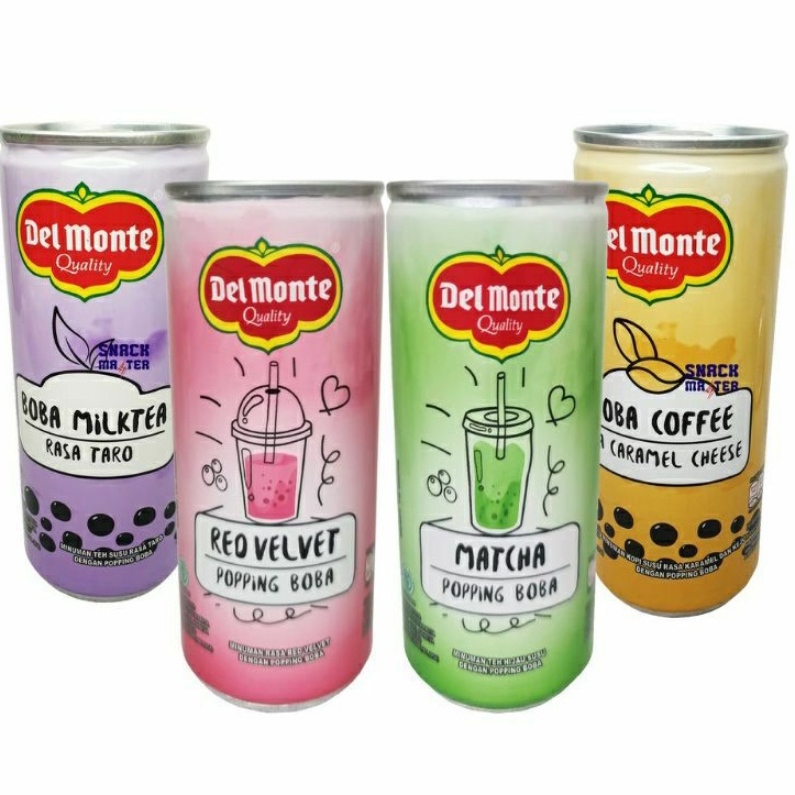 

Delmonte can 240 ml/Boba coffe/Boba milktea