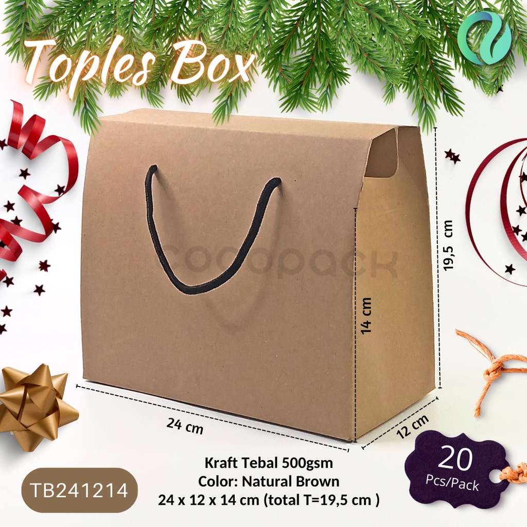 

Kraft Paper Box Multipurpose Gift Cake Souvenir Hampers Kotak Kertas (10 PCS)