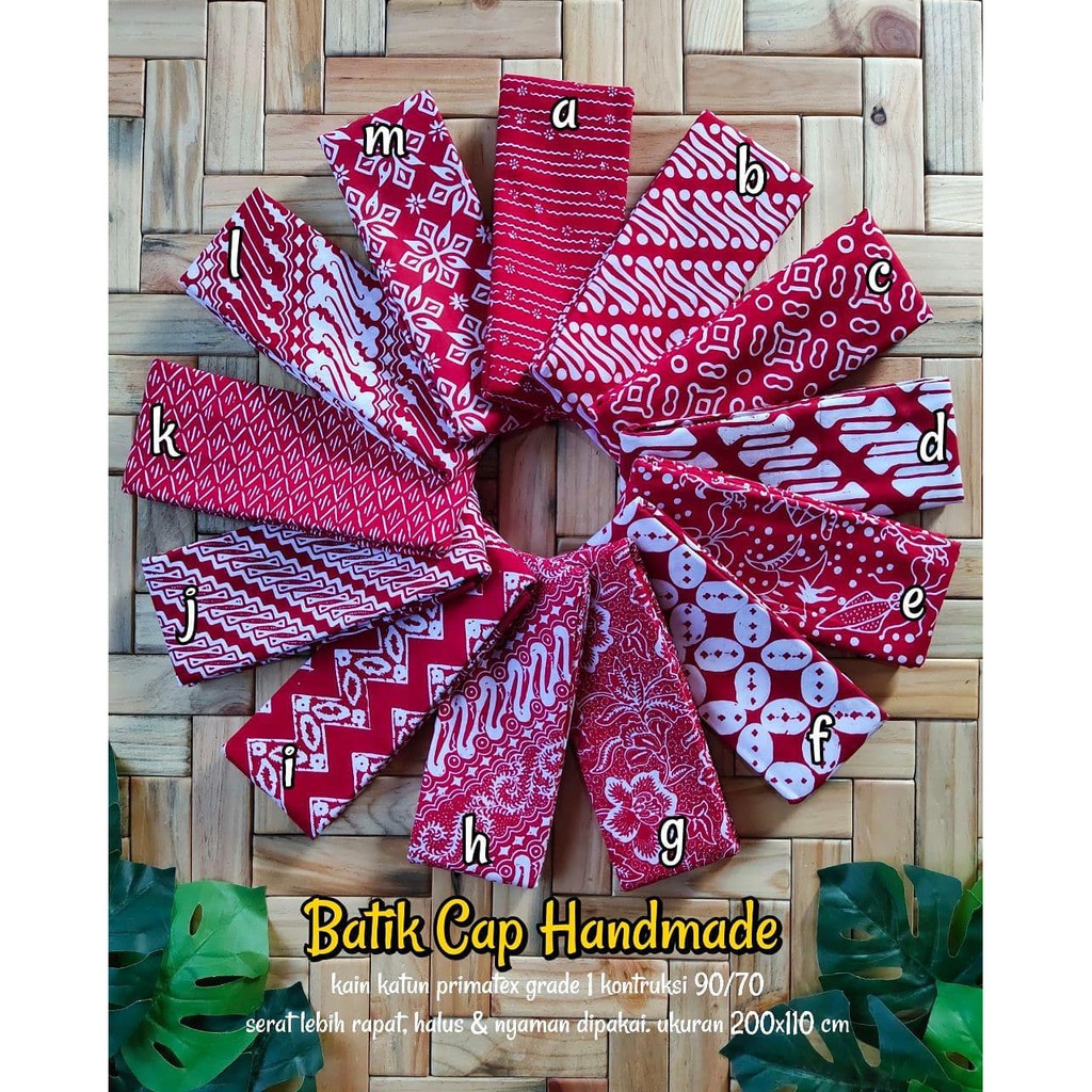 KAIN BATIK CAP MERAH PUTIH