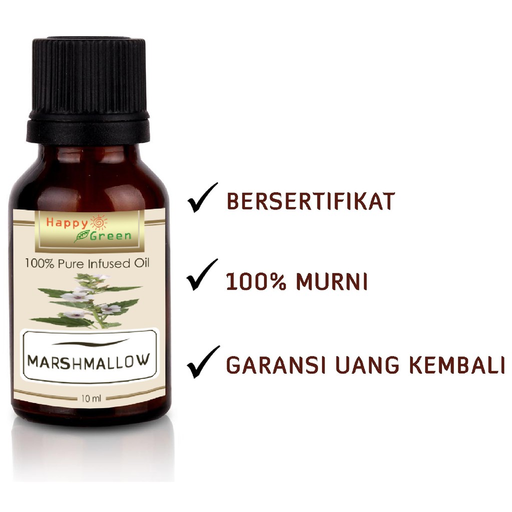 Bersertifikat Happy Green Marshmallow Oil Minyak Marshmallow Herbal