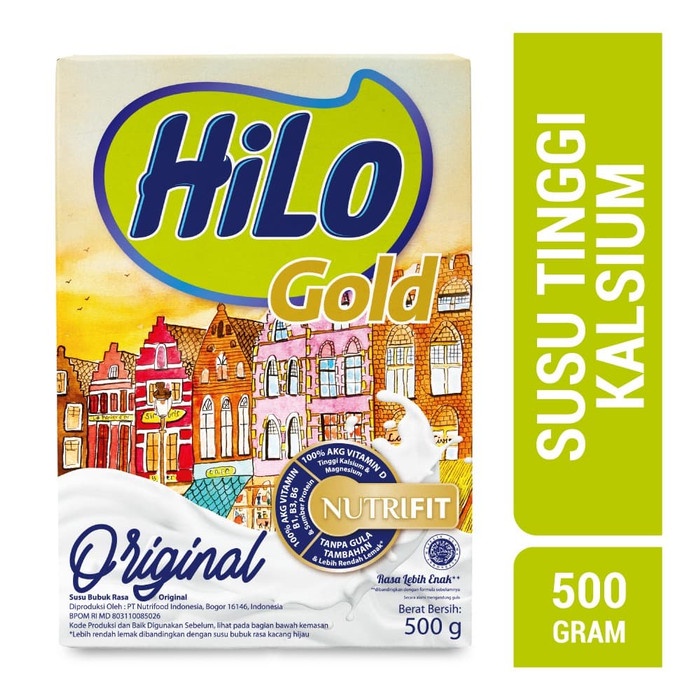 

Ee51 Hilo Gold Plain (Original) 500Gr - Susu Tinggi Kalsium 6Gggddv