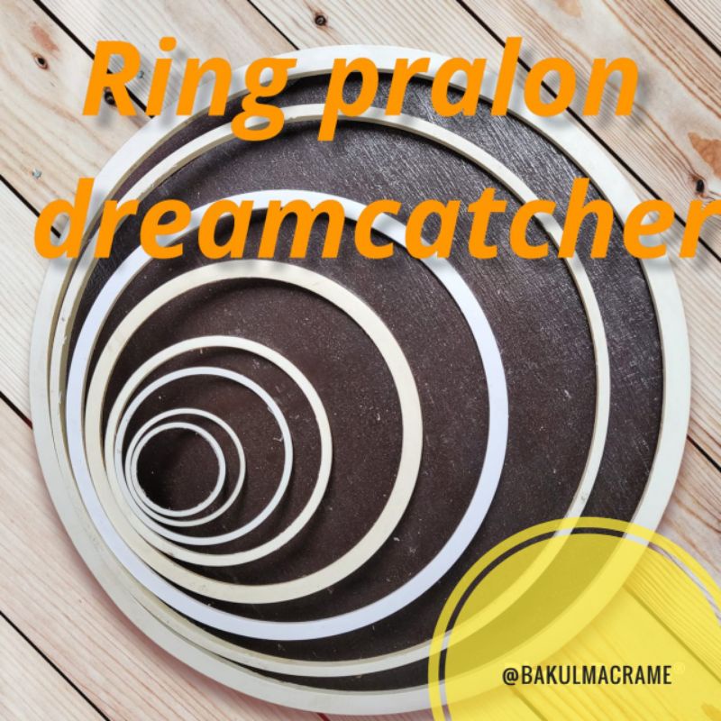 Ring Dreamcatcher Bulat Kecil / Ring Plastik