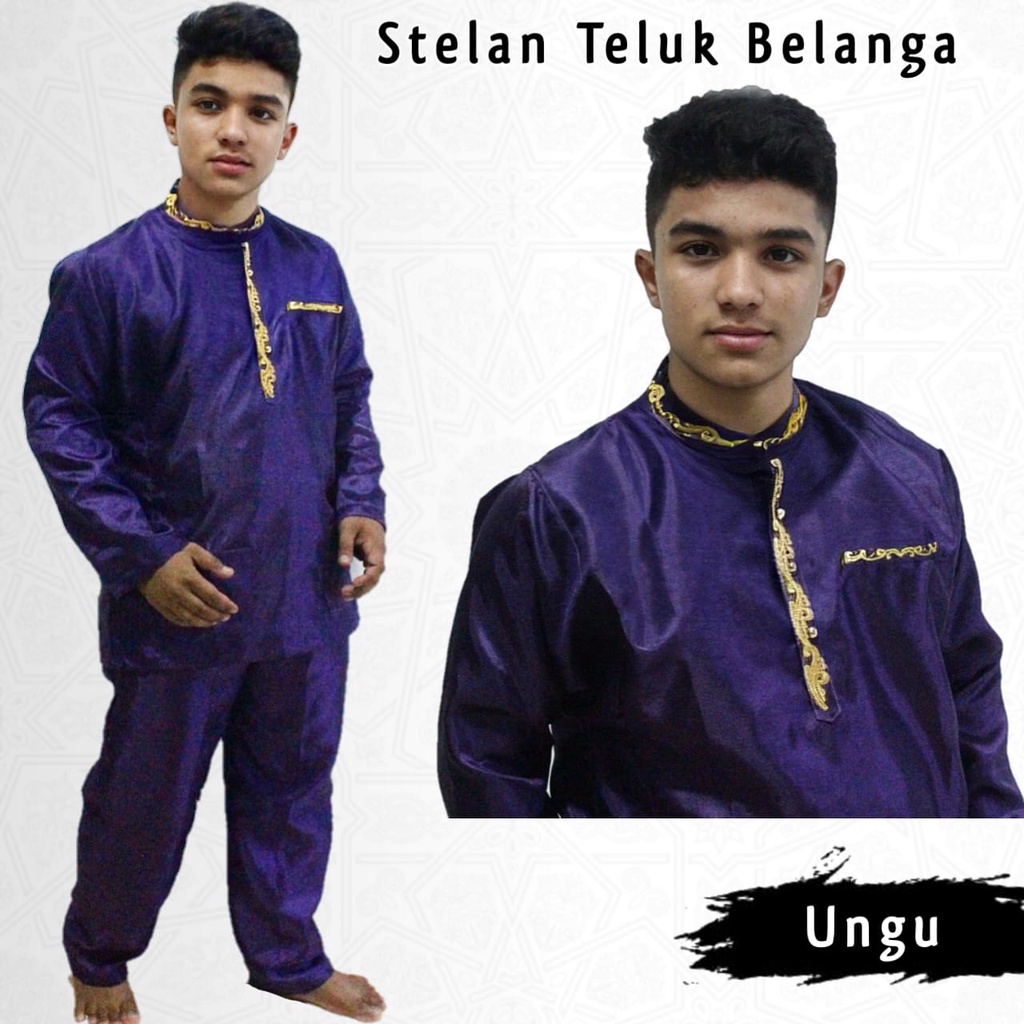 Stelan Baju Koko Teluk Belangan Terbaru/Best Seller