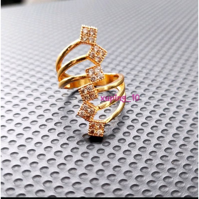 Cincin wanita dewasa lapis emas perhiasan xuping C04