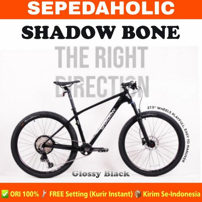 Sepeda Gunung MTB SHADOW BONE 27.5" 29" Carbon 12 Speed Deore Hidrolik