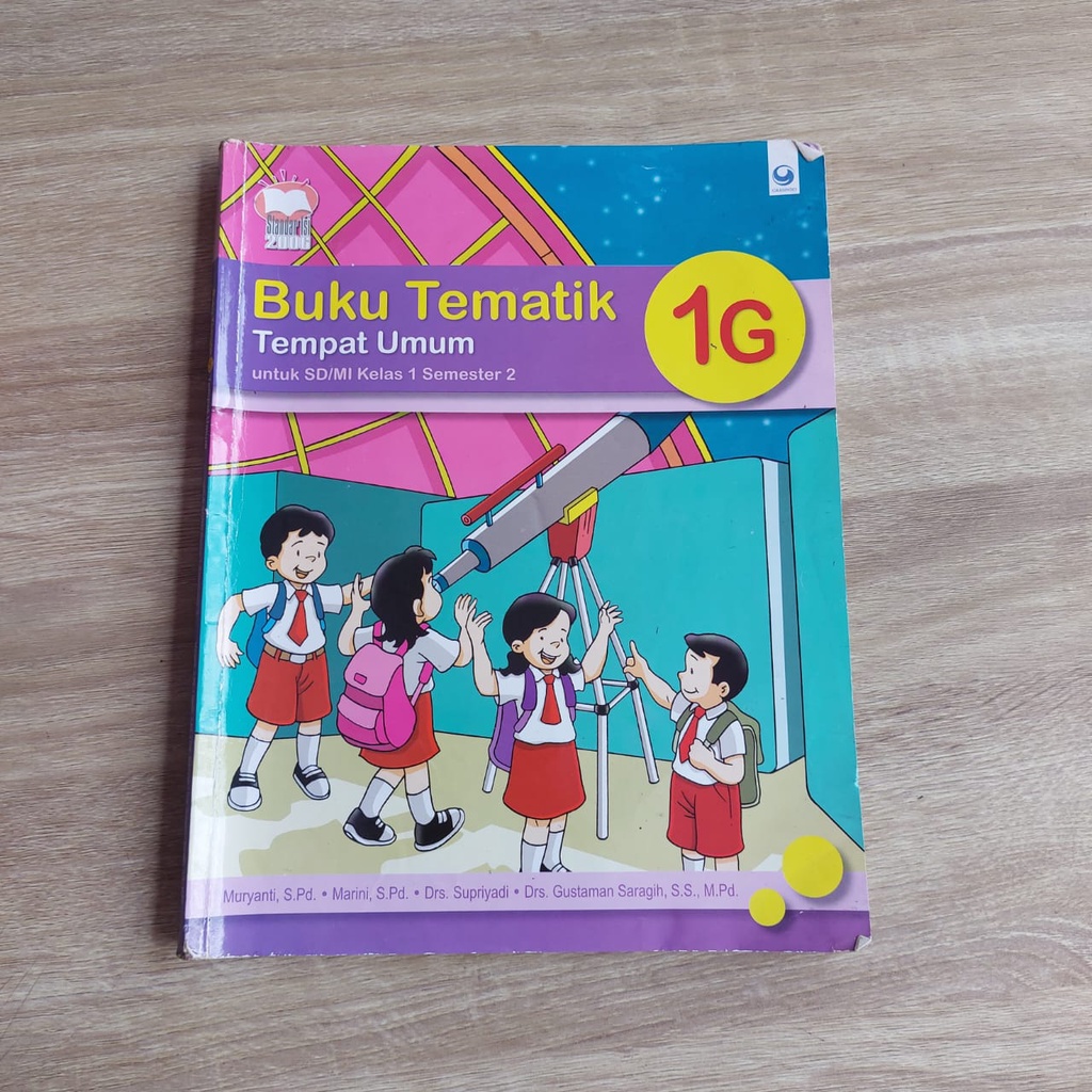

BUKU TEMATIK 1G TEMPAT UMUM UNTUK SD/MI KELAS 1 SEMESTER 2