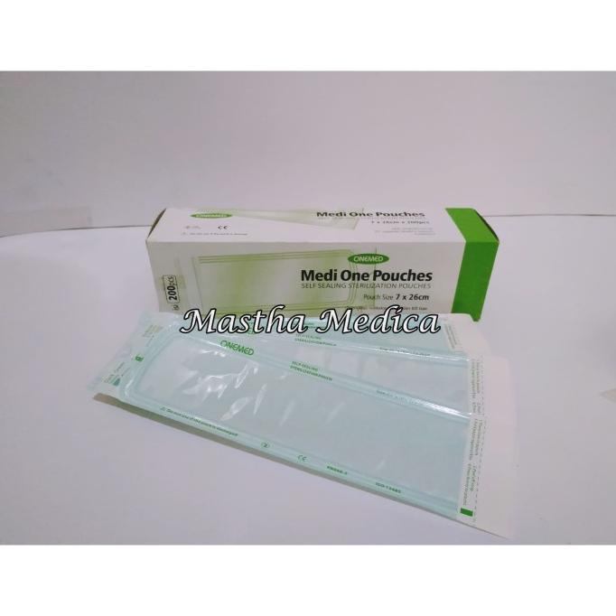 Sterile Pouch Plastik Sterilisasi MediOne 7 X 26 cm Medi One Pouches
