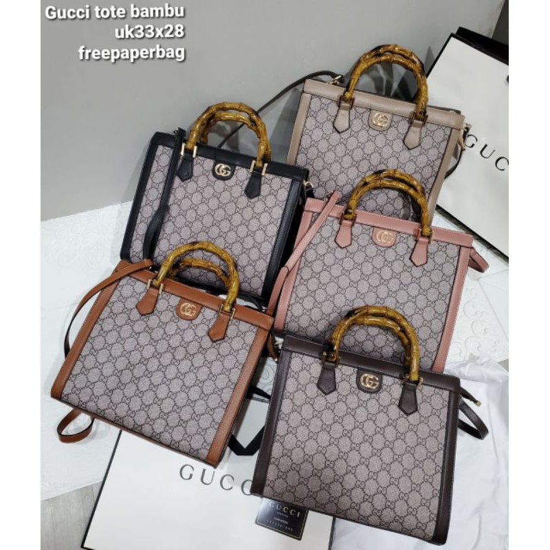 GUCCI BAMBU TOTE BAG FREE PAPERBAG