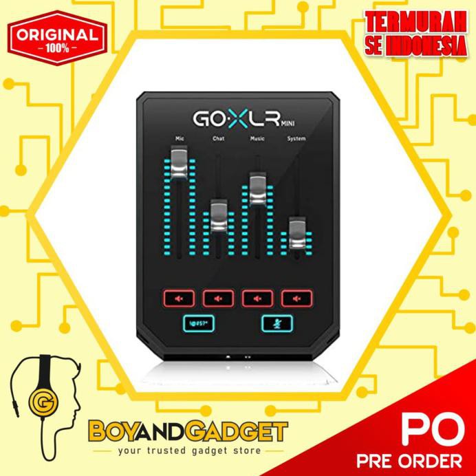 Jual GOXLR MINI MIXER & USB AUDIO INTERFACE FOR STREAMERS ORI