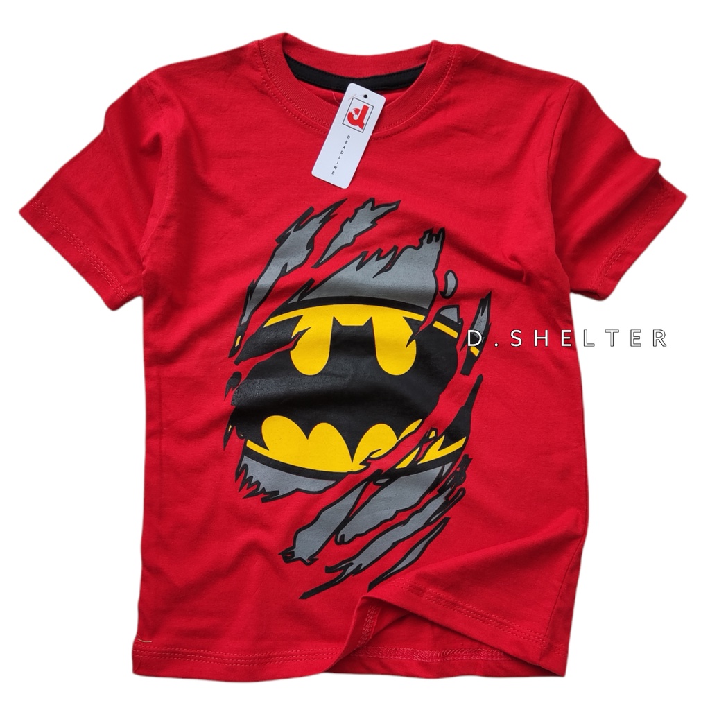 BAJU ANAK DEADLINE MERAH BATMAN/ d.shelter