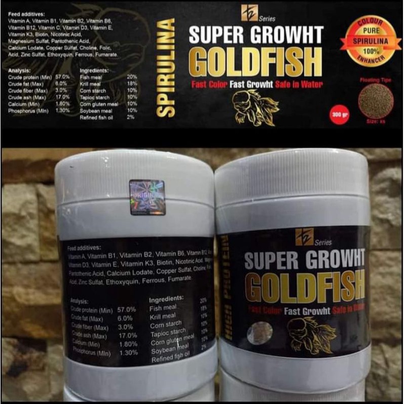T2 Original Super Growth Goldfish Hight Protein 300gram