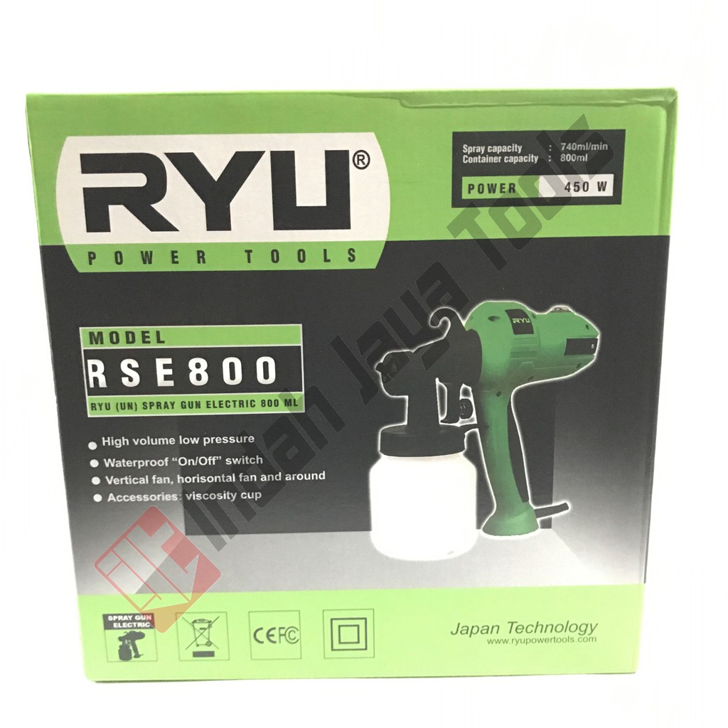 RYU RSE800 Spray Gun Elektrik 450 Watt Electric RSE 800