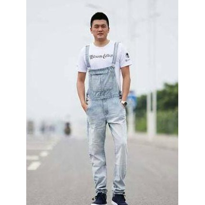 Barang Berkualitas celana jeans overall man panjang baju kodok cowok jumper pria preorder MURAH