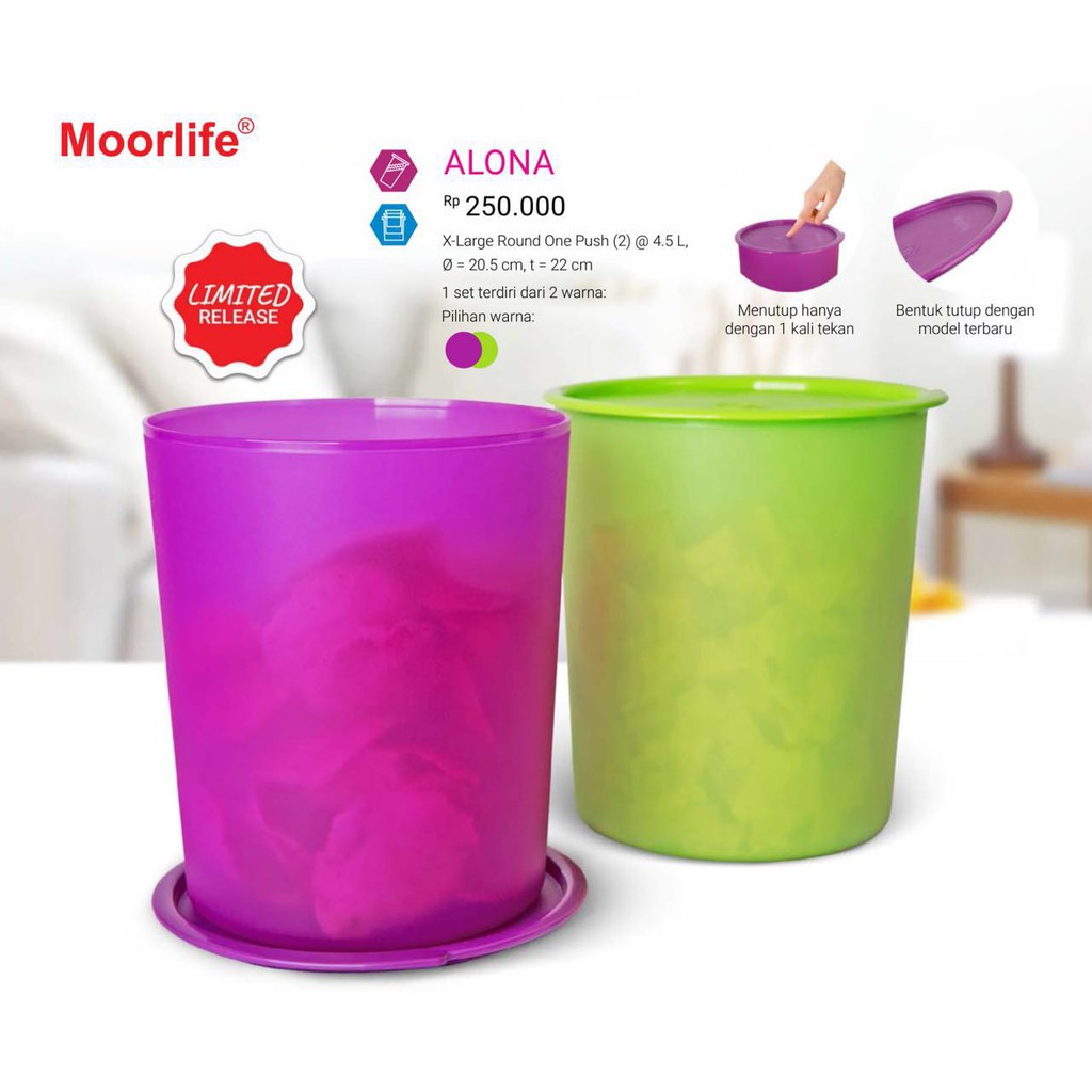 Moorlife Alona 1 pc / toples / kotak kue / promo