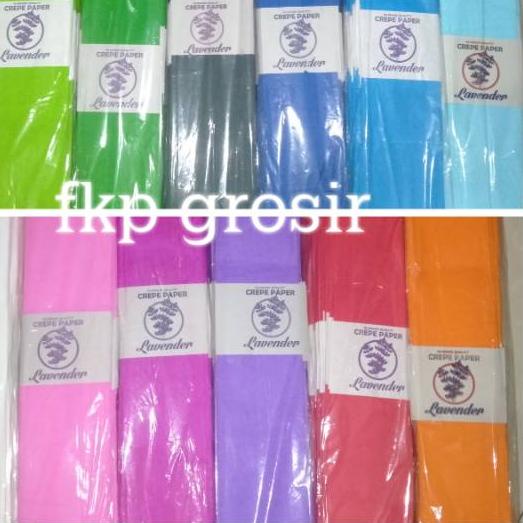 

NEW PRODUCT !! 4.4 GROSIR PER 25 LEMBAR - KERTAS KREP PANJANG [KODE 99]