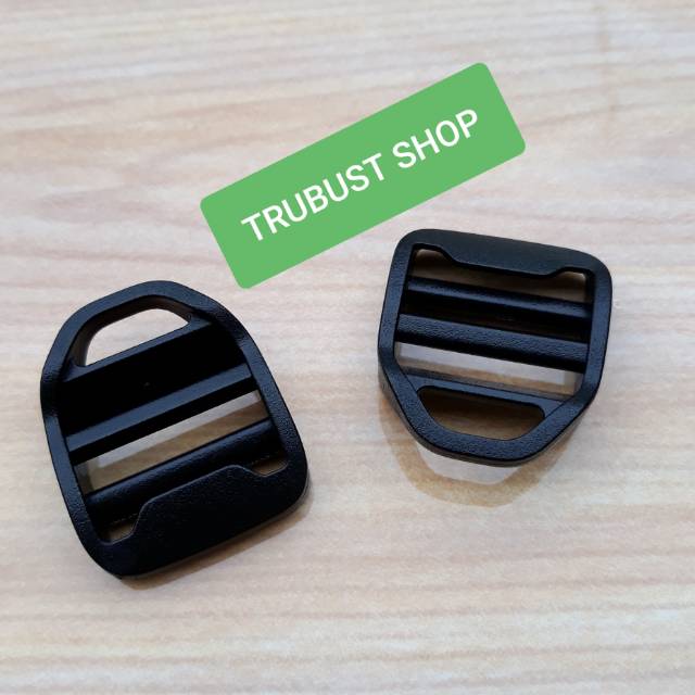 Ring ransel ring tangga acetal warna hitam 2,5cm jual ecer per 1pc