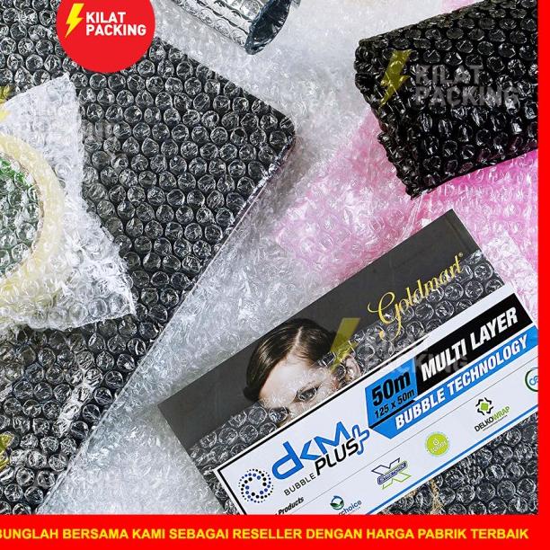 

☪ PLASTIK BUBBLE WRAP BERWARNA 125CM X 50M / BUBBLE WRAP DKM PLUS MURAH - HITAM PREMIUM ✲