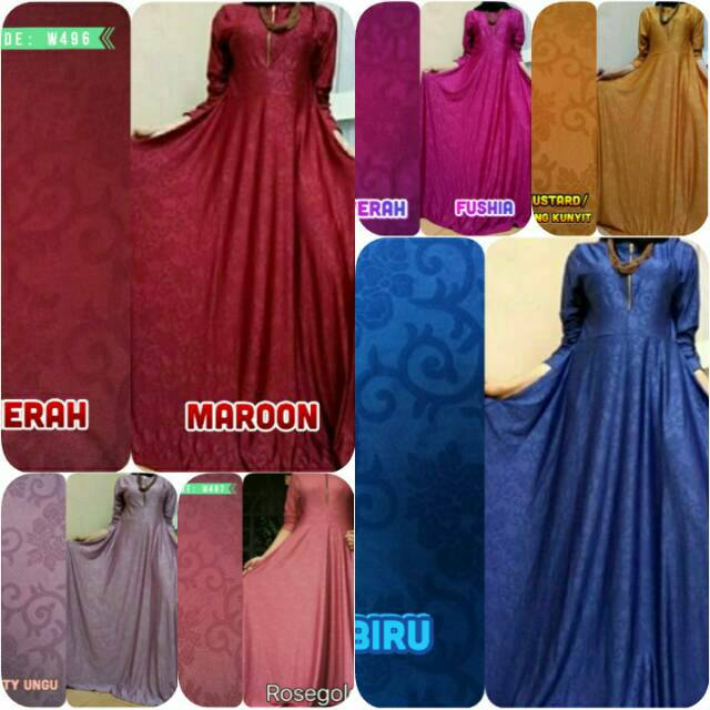 Ori Gamis Jersey Motif Relief Hasuna Shop Embos Hasunashop Emboss