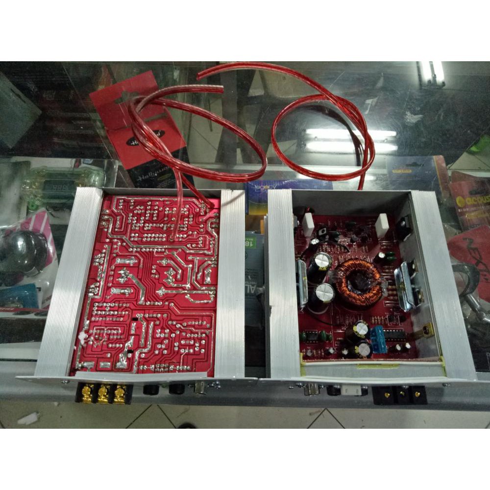 KIT BASS TUBE SUBWOOFER POWER AMPLIFIER DC 12V - AUDIO & VIDEO MOBIL - AKSESORIS INTERIOR MOBIL