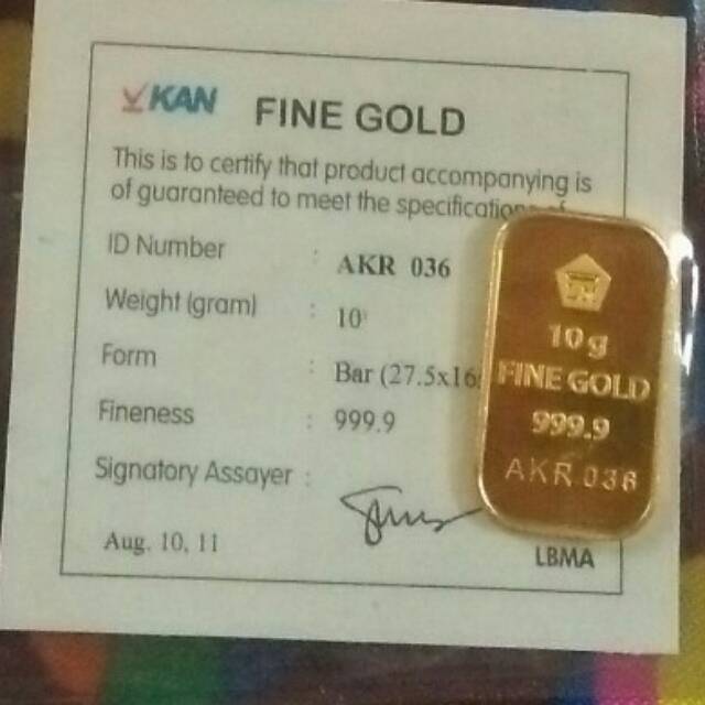 41+ Harga Emas Antam Fine Gold 999.9 Terpercaya