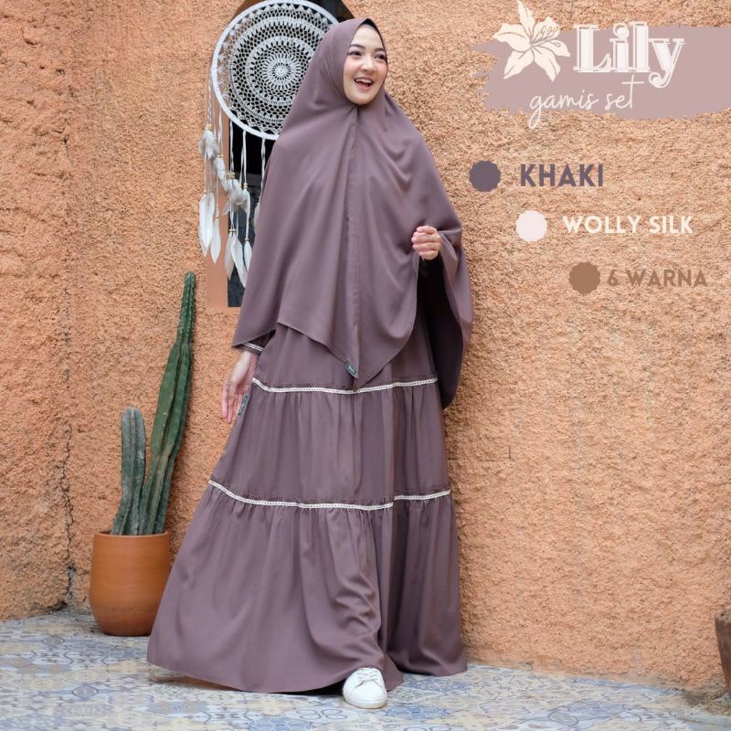 Gamis Set free cadar Lily