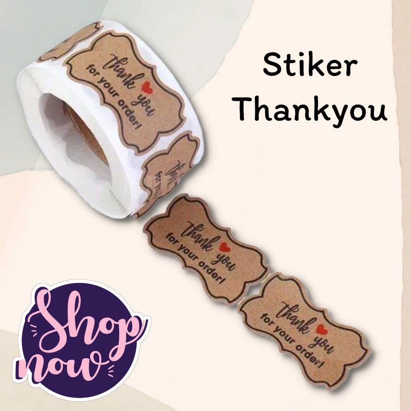 

Stiker Label Tulisan Thank You For Your Order I Stiker Packing I Stiker Craft