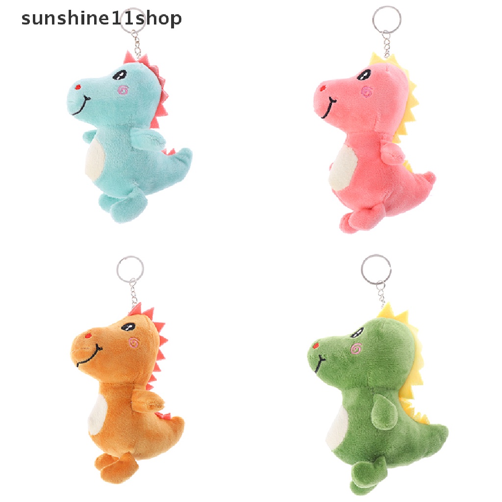 Sho Mainan Boneka Stuffed Plush Dinosaurus 12cm Dengan Gantungan Kunci Untuk Hadiah