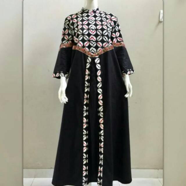 Gamis Longdress Abaya Batik Kawung Premium