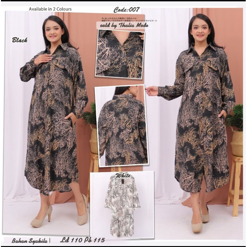 Gamis Tunik Baju Pesta Wanita Lebaran Fashion Murah Terbaru Blus 007