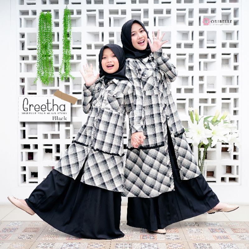 SETELAN ROK &amp; TUNIK• ONE SET TUNIK • GREETHA • ORIBELLE READY