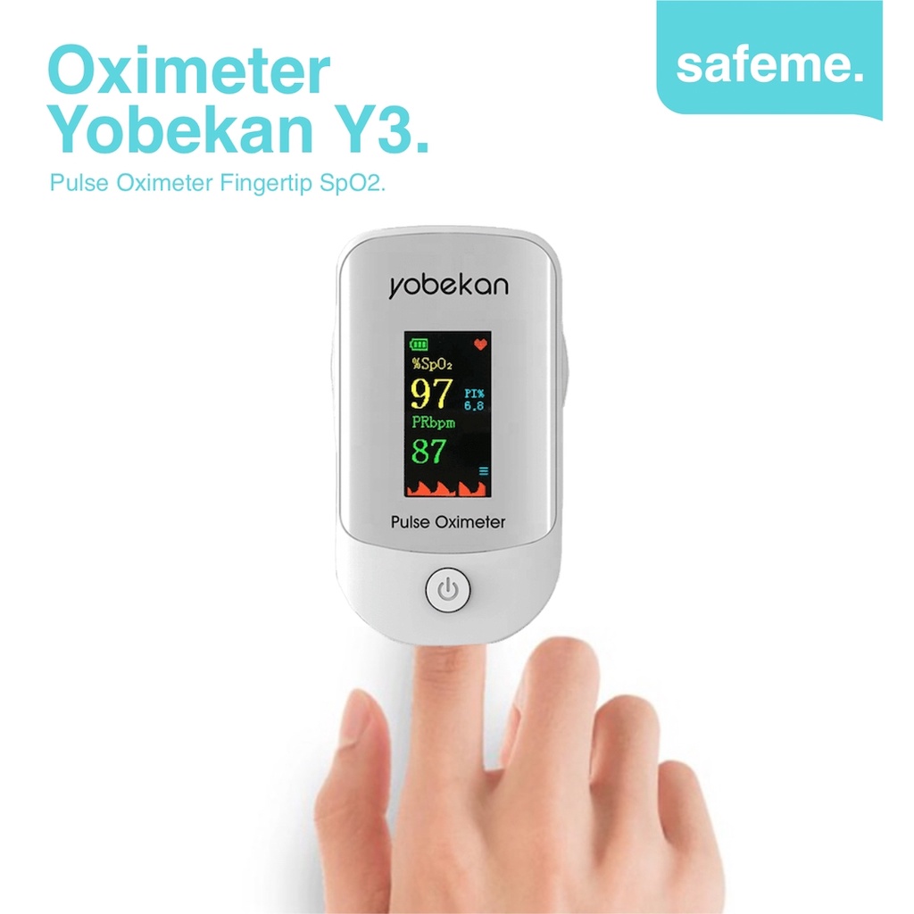 Fingertip Pulse Oximeter Yobekan YBK303 Alat Pengukur Saturasi Oksigen SpO2