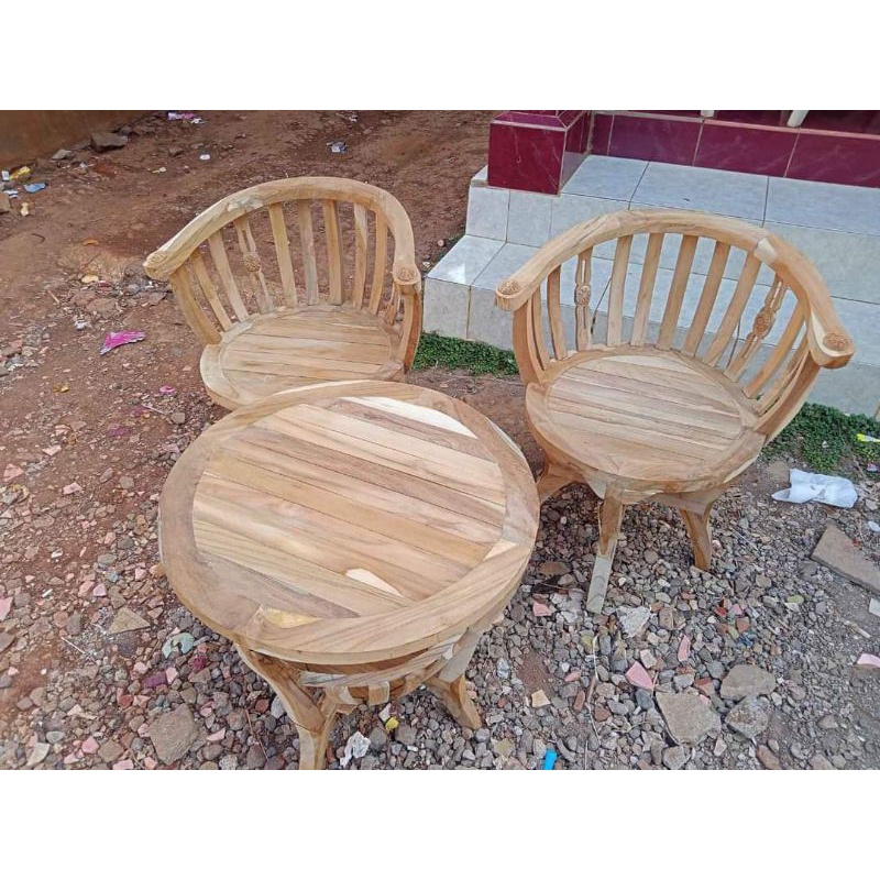 Kursi Teras Mangkok Jati / Kursi Teras Jati / Kursi Taman