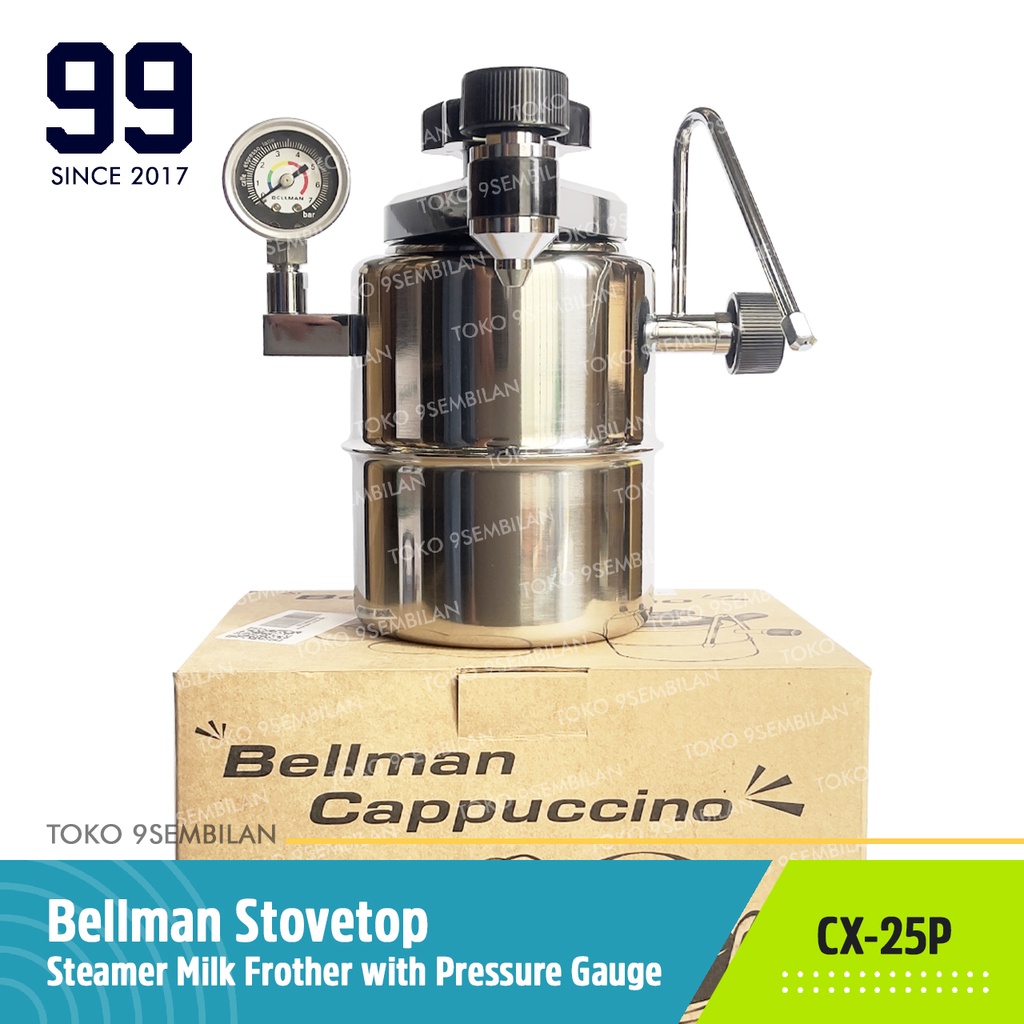 半額品 Bellman Stovetop Espresso Maker w Pressure Gauge by Taylor  並行輸入