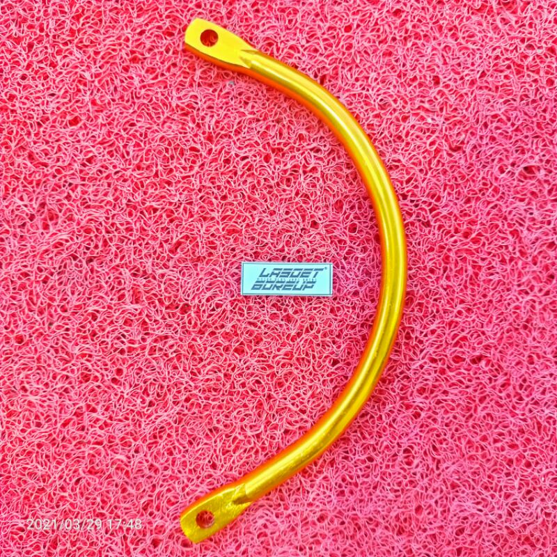 GANTUNGAN BREKET KNALPOT RACING CNC ALMUNIUM MODEL C UNIVERSAL CB GL MP TIGER