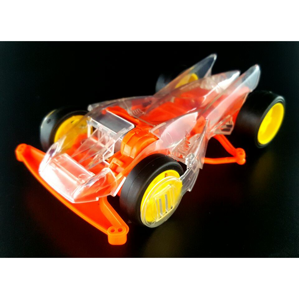 DISKON MINI 4WD STRATO VECTOR CLEAR (CLEAR TRANSPARENT-ORANGE FLUORESCENT)