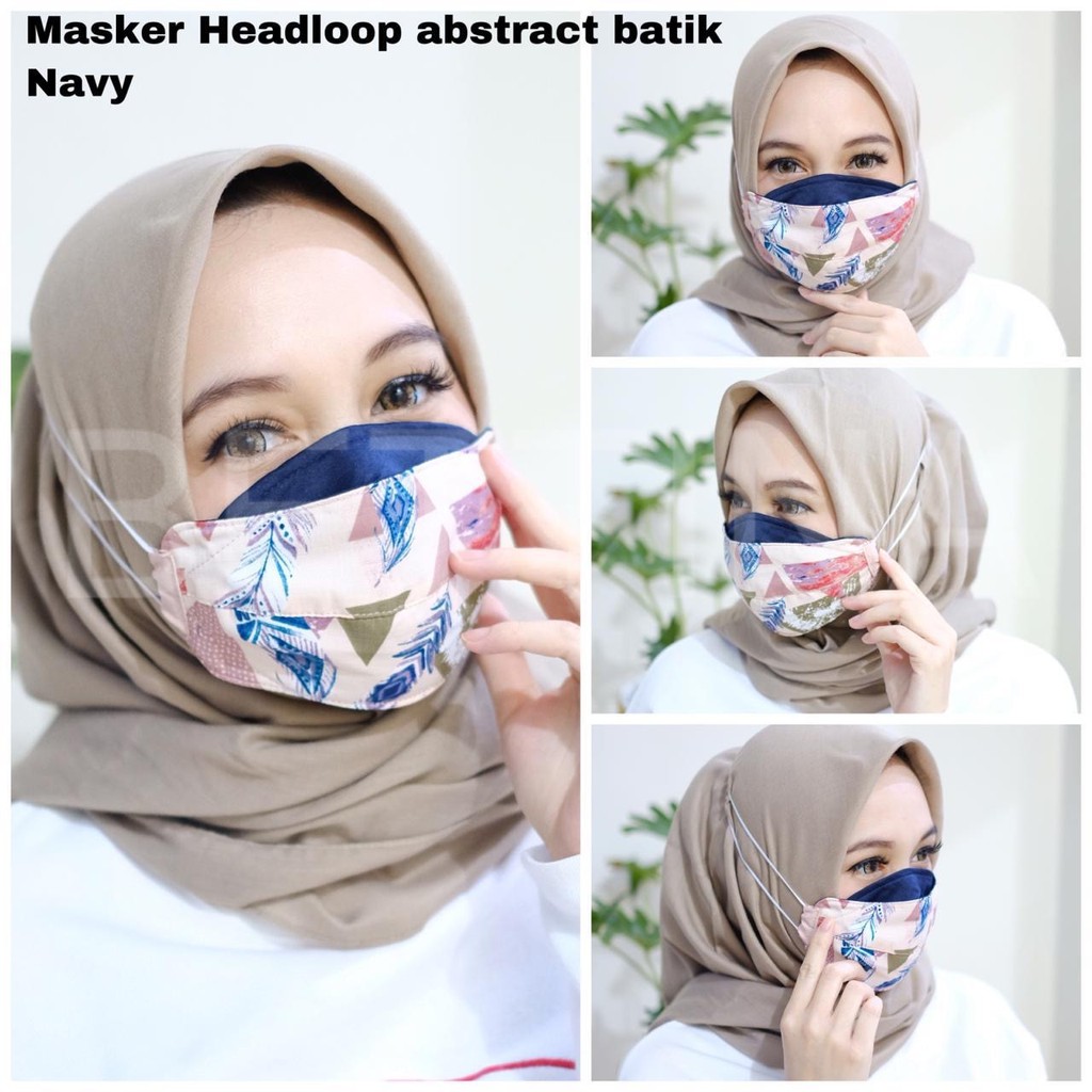  MASKER  CORAK UNIK  BATIK 3 PLY TALI HEADLOOP Shopee Indonesia