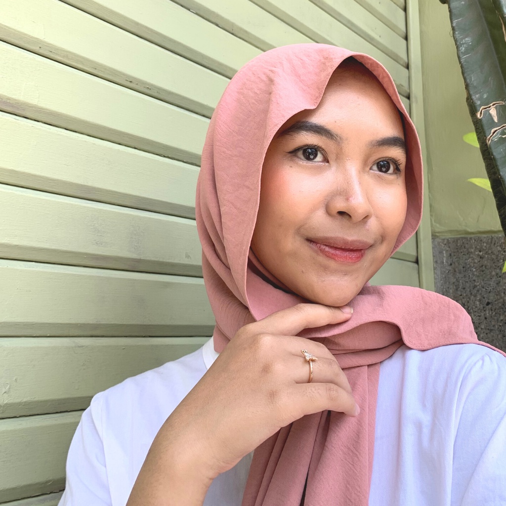 Jenna Pashmina Shawl Polos Crinckle