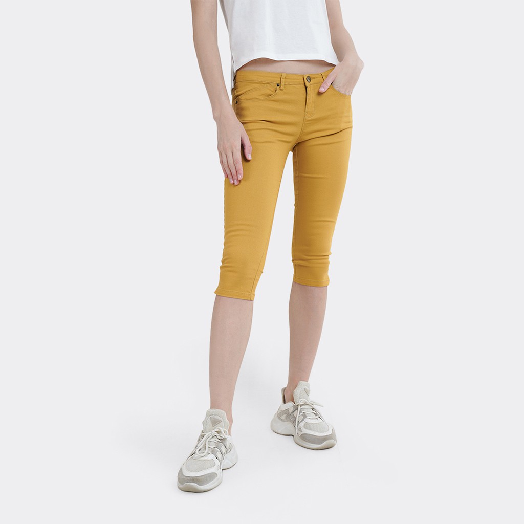 FLIES Celana Chinos Wanita 2504 Mustard