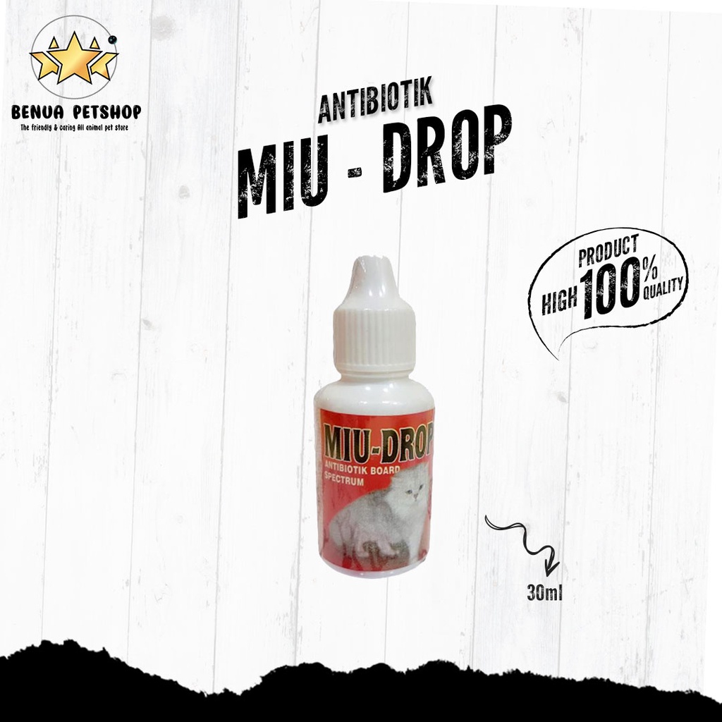 MIU DROP 30ml - Antibiotik untuk kucing