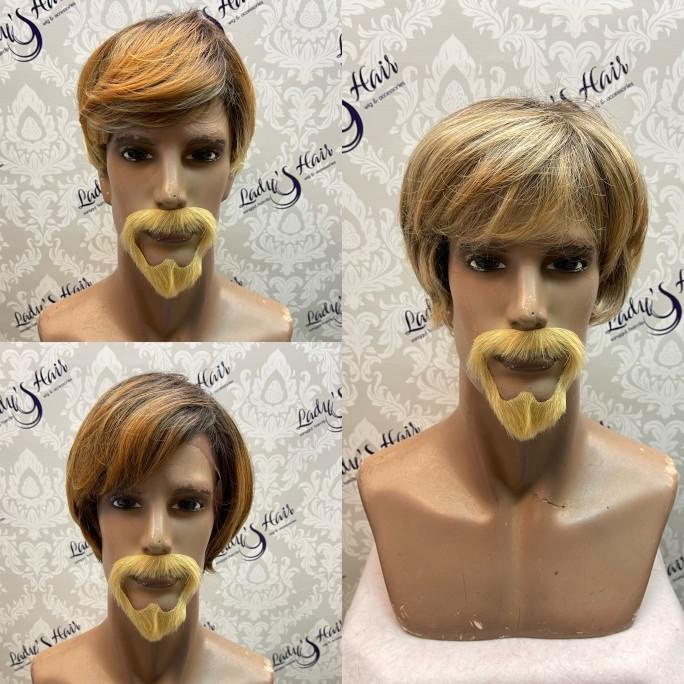 Wig pria korea cepak model kekinian warna hailet pirang CK Lewis
