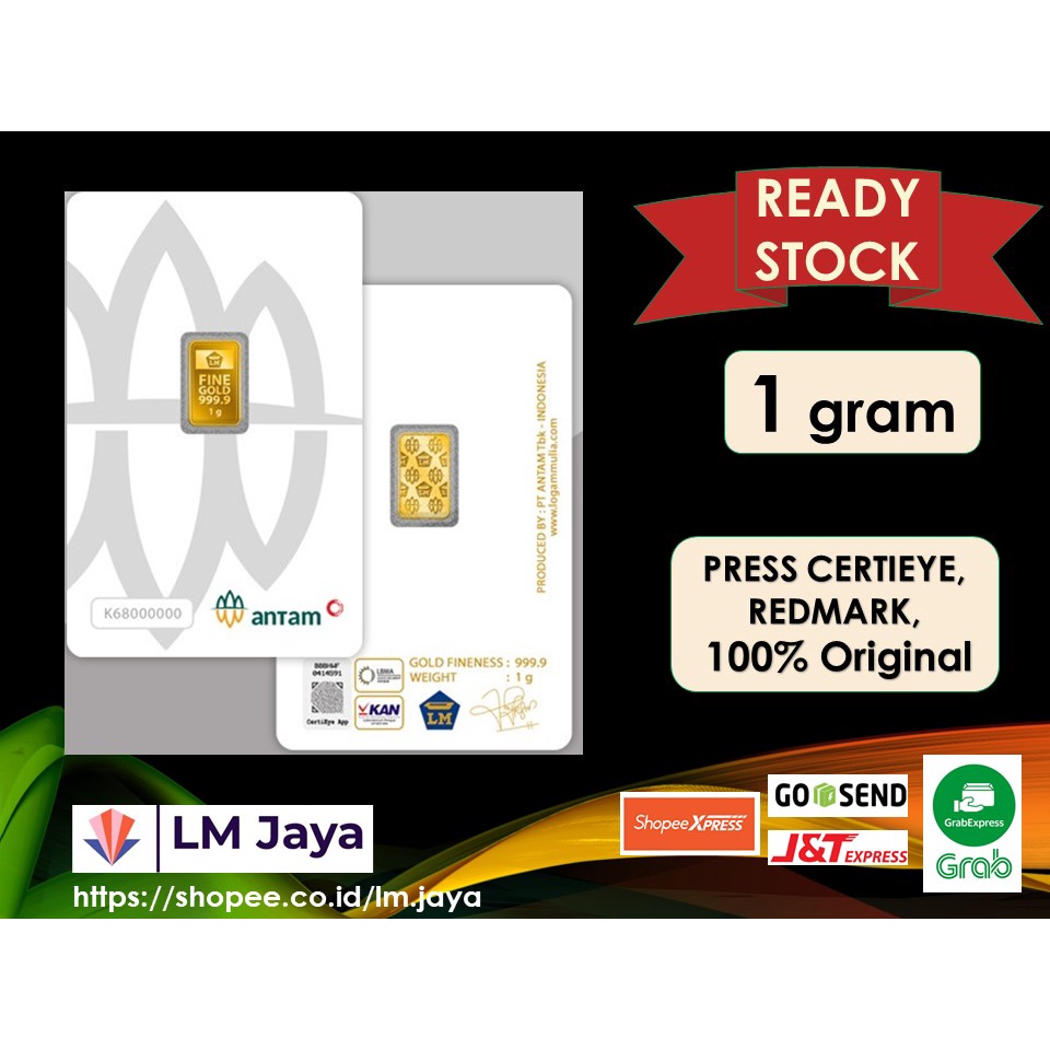 Logam Mulia Antam 1 gr Certicard lm 1 gram terbaru