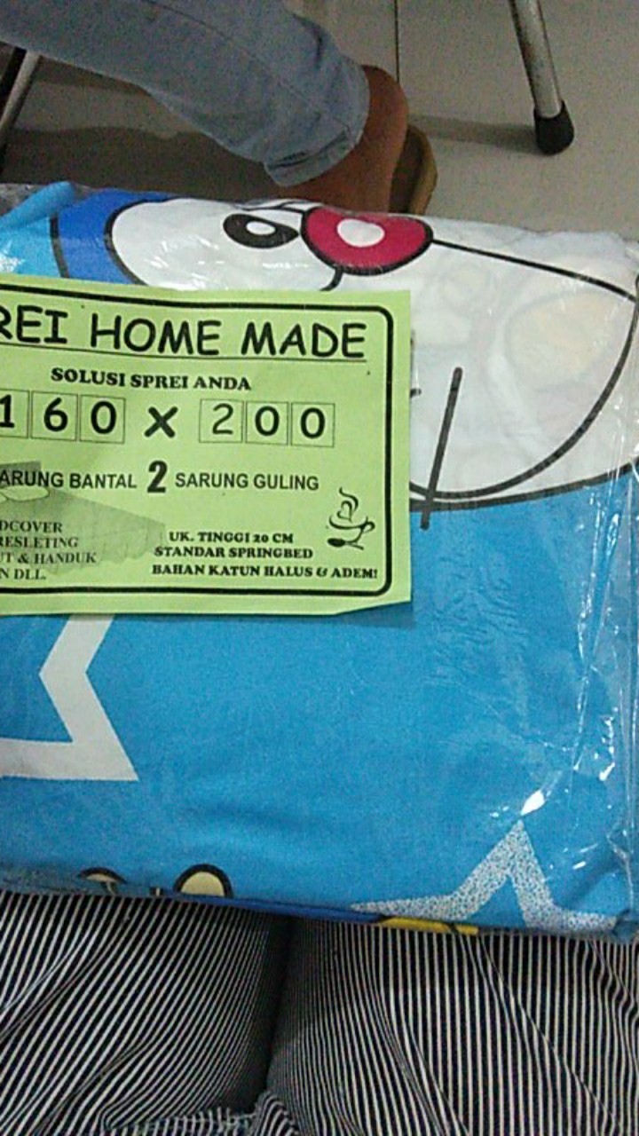 Sprei Doraemon 100 120 160 180 200 100x200 120x200 160x200 180x200 Single Queen King Super Jumbo
