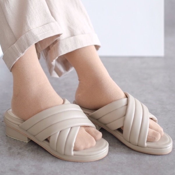 [SIAP KIRIM] Mid-Low Heels Sandal Wanita BRShoes112 Casual Berkualitas Premium Best Seller