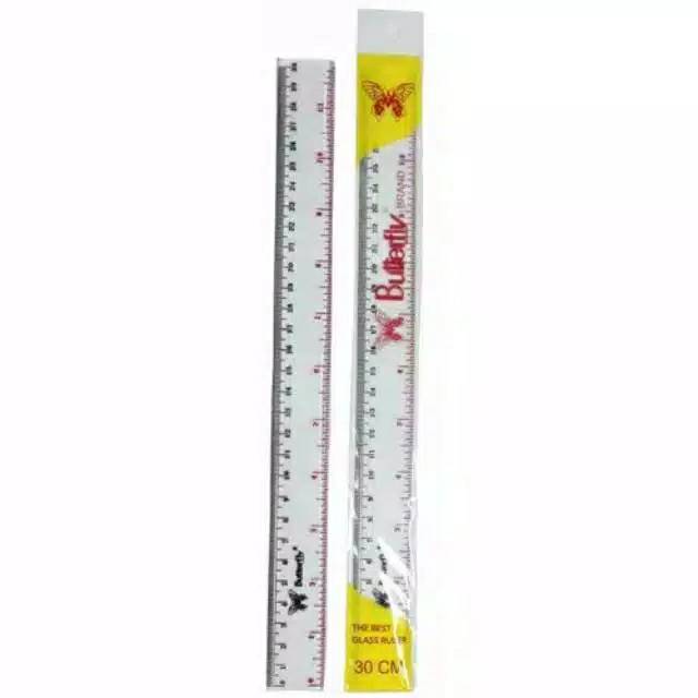 Penggaris - Garisan Plastik 30cm Grosir (12 pcs)