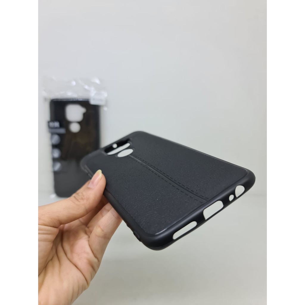 Auto Fokus Redmi Note 9 6.53 inchi Leather Soft Case Redmi Note 9 AUTOFOCUS Motif Kulit Jeruk