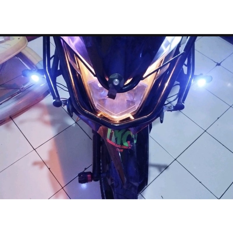 LAMPU LED MATA ELANG STRBO BREKET SPION SEPION BLITZ 3 MODE KEDIP PCS HARGA SEPASANG