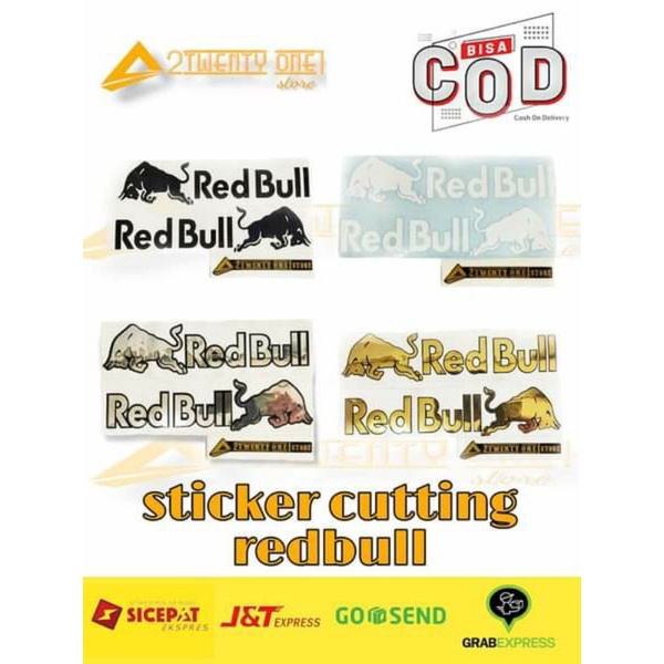 Sticker Helm Cutting Redbull
