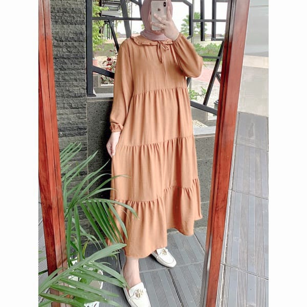 Orimoza Maxi Dress Wanita Rayon Crinkle Busui-6