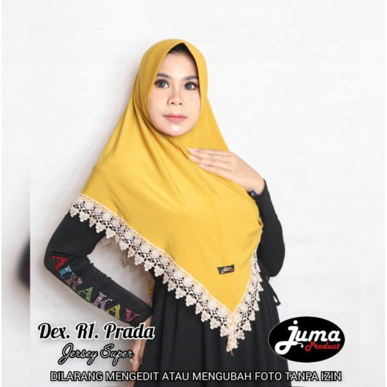JILBAB JUMA RENDA PRADA PET ANTEM/HIJAB ORIGINAL JUMA JERSEY SUPER